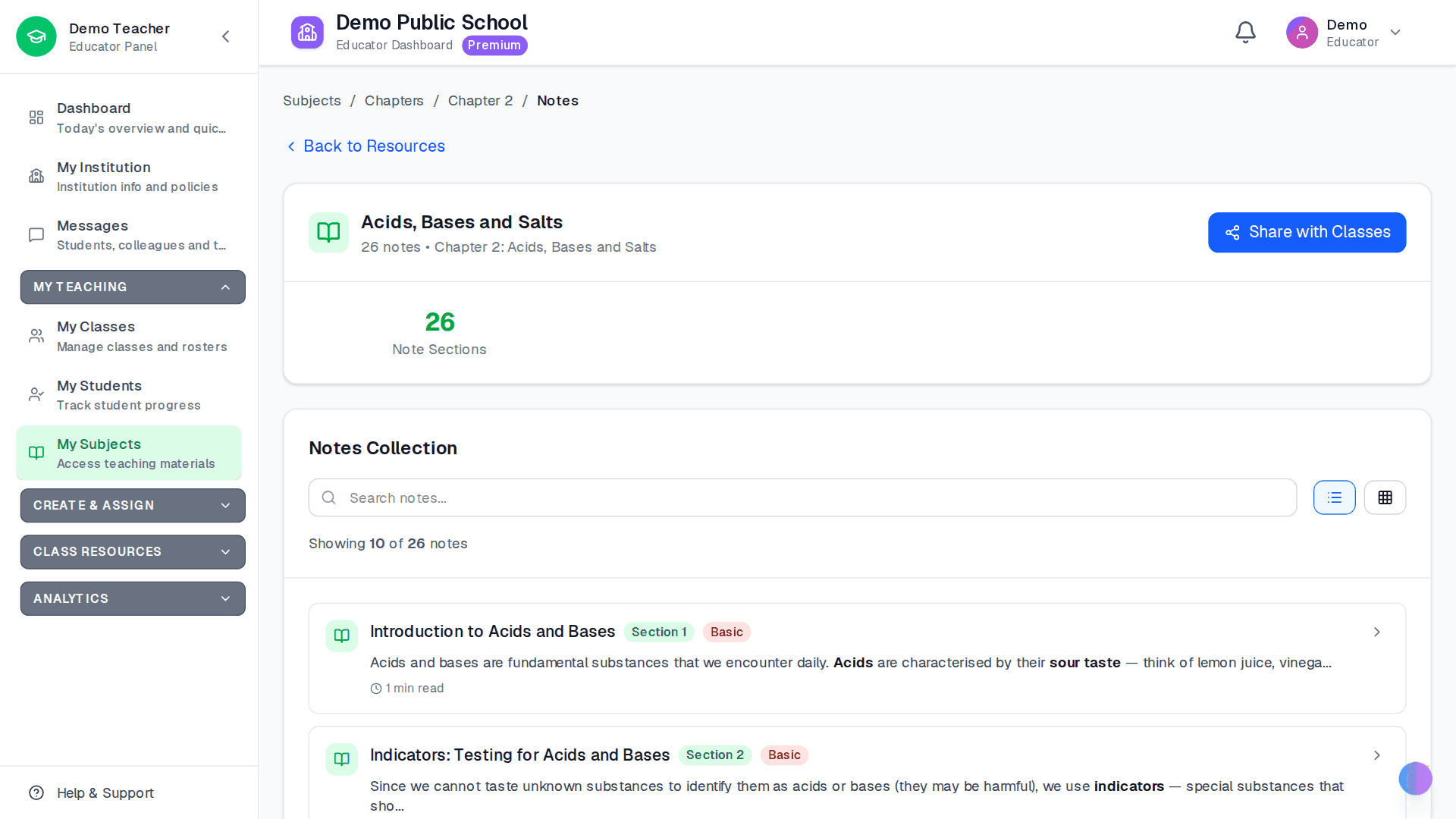 Apar AI LMS — chapter notes