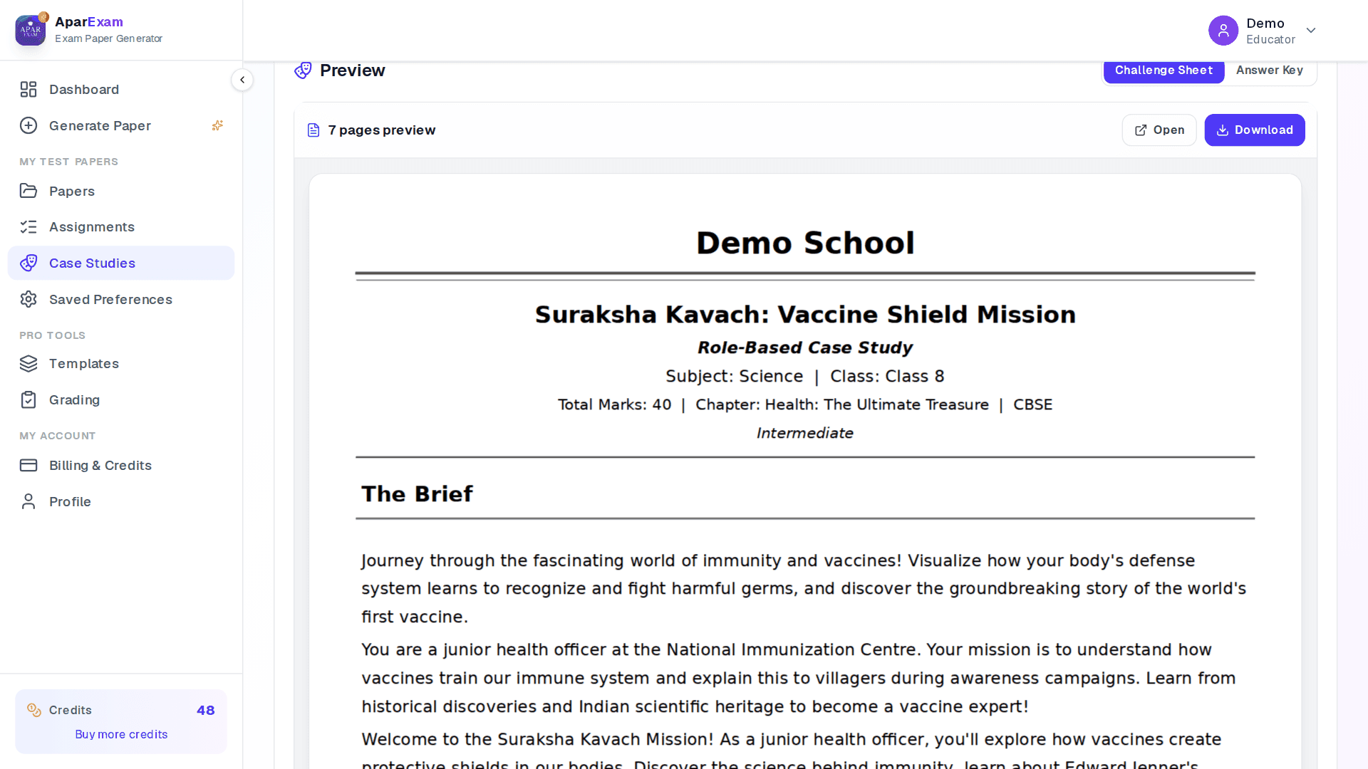 Apar Exam — Case Study Brief